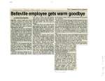 Belleville employee gets warm goodbye