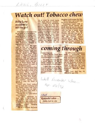 Remember When: Watch out! Tobacco shew coming through