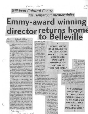 Emmy-award winning director returns home to Belleville