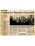 Conductor Kammer honored : new conductor Gerald Murphy takes over reins