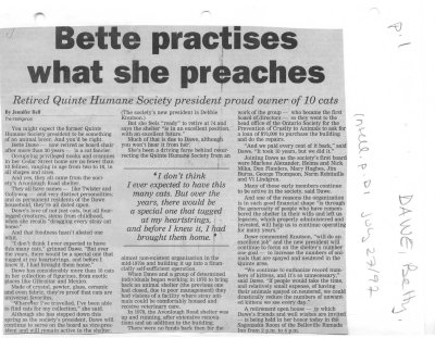 Bette practises what she preaches