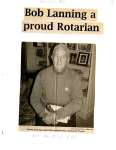 Bob Lanning a proud Rotarian