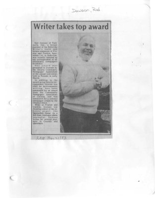 Writer takes top award