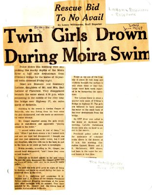 Rescue bid to no avail: twin girls drown during Moira swim