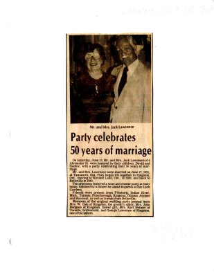 Party celebrates 50 years of marriage