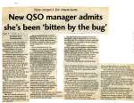 New QSO manager admits she's been bitten by the bug