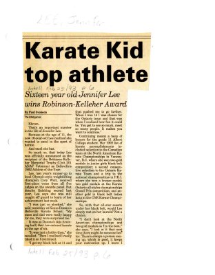 Karate Kid top athlete