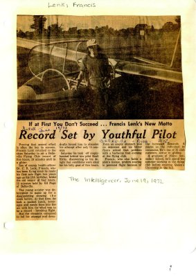 Record set by youthful pilot