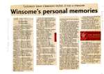 Winsome's personal memories