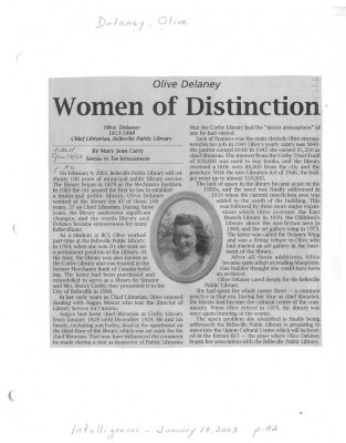 Olive Delaney: Women of Distinction