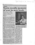 Tonia recalls memory of war in new book