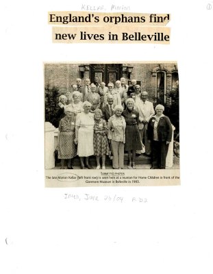 England's orphans find new lives in Belleville