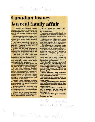 Canadian History is a real family affair