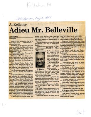 Adieu Mr. Belleville: Al Kelleher