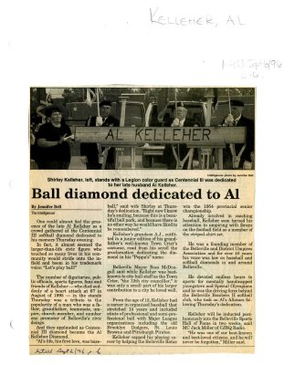 Ball diamond dedicated to Al