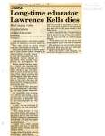 Long-time educator Lawrence Kells dies