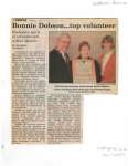 Bonnie Dobson...top volunteer