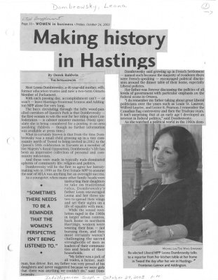 Making history in Hastings