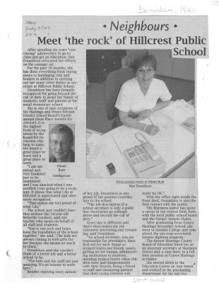 Neighbours: Meet 'the rock' of Hillcrest Public School