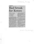 Bad break for Kenzo