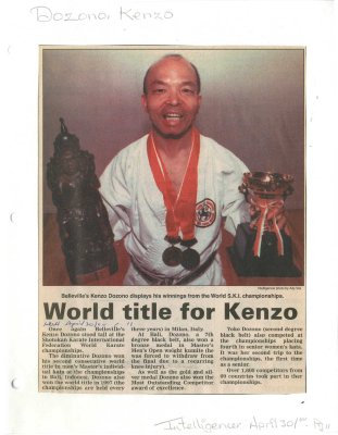 World title for Kenzo