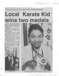 Local Karate Kid wins two medals