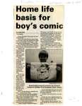 Home life basis for boy's comic