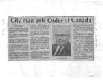 City man gets Order of Canada
