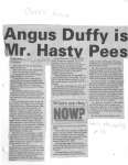 Angus Duffy is Mr. Hasty Pees