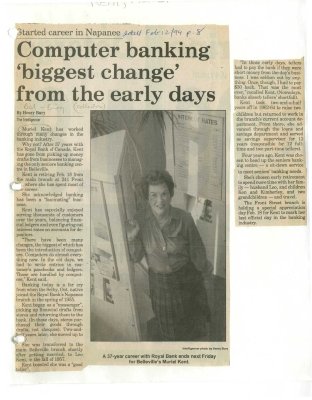 Computer banking biggest change from the early days