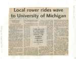 Local rower rides wave to University of Michigan