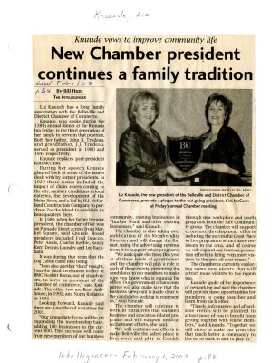 New Chamber president continues a family tradition