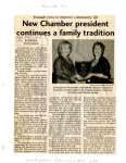 New Chamber president continues a family tradition