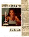 Emily looking for big break: Wins two major country singing awards recently