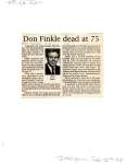 Don Finkle dead at 75