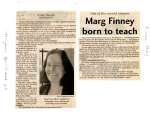 Marg Finney born to teach