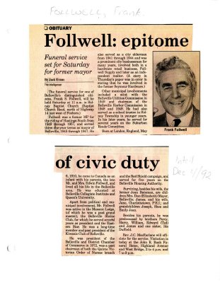 Follwell: epitome of civic duty