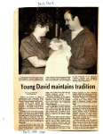 Young David maintains tradition