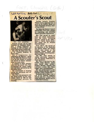 A Scouter's scout: Betty Fort