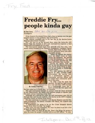 Freddie Fry... people kinda guy