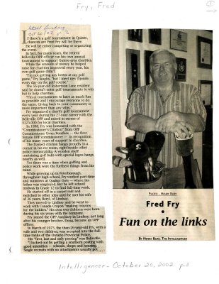 Fred Fry: Fun on the links