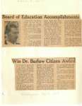 Board of Education Accomplishments win Dr. Barlow Citizen Award