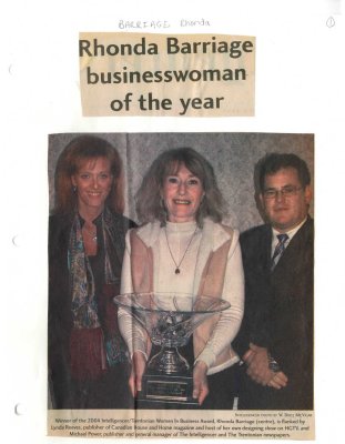 Rhonda Barriage businesswoman of the year