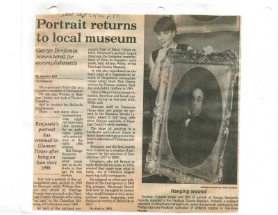 Portrait returns to local museum