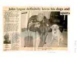 John Logan definitely loves his dogs and sports