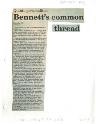 Bennett's common thread