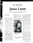 In profile: Janet Lunn