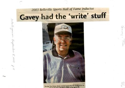 Gavey had the &quot;write&quot; stuff