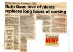 Rugh Gaw: love of plants replaces long hours of nursing
