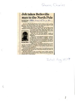 Job takes Belleville man to the North Pole